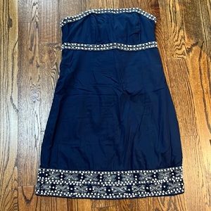 Lilly Pulitzer size 8 strapless navy dress